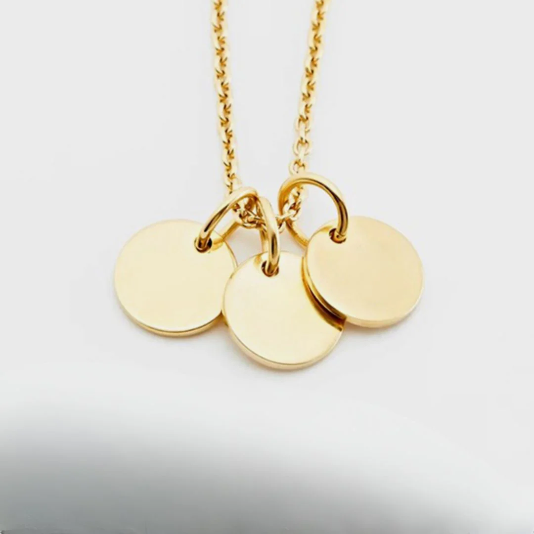 Signature Impressions Necklace | Personalized Initials Tag Necklace - Image 4