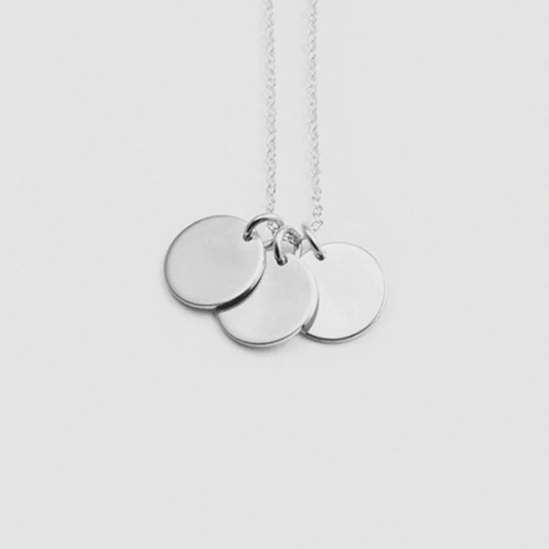 Signature Impressions Necklace | Personalized Initials Tag Necklace - Image 5