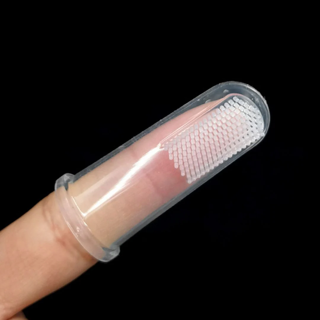 Finger Massage Toothbrush For Children | Silicon Brush With Case - Image 4