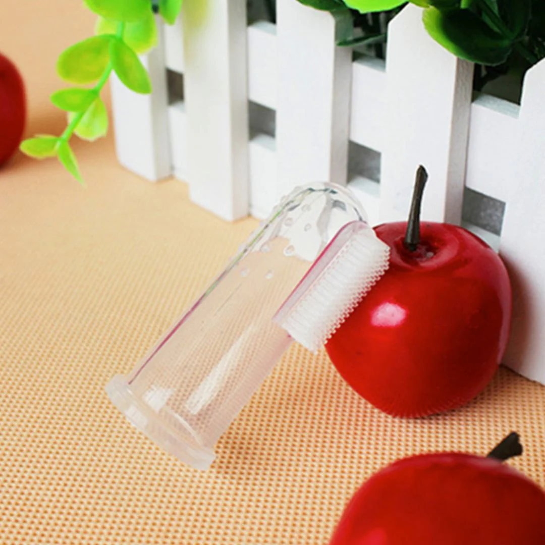 Finger Massage Toothbrush For Children | Silicon Brush With Case - Image 5