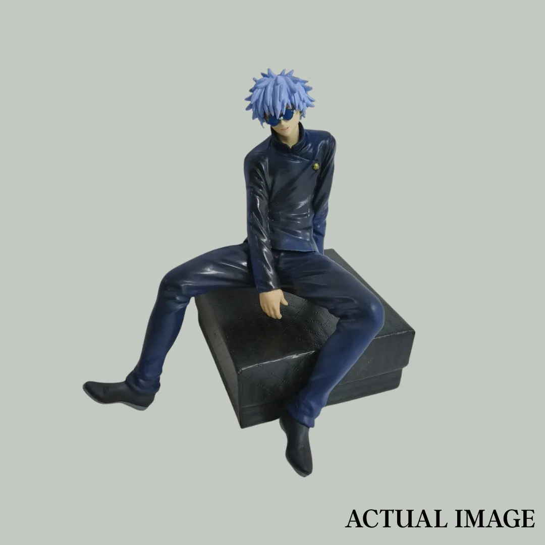 Stylish Sitting Gojo Satoru Figure - Collectible PVC Action Figures - Image 5