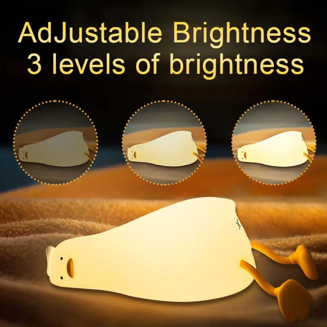 Sleeping Duck Silicon Lamp | Cute Duck Touch Sensor Lamp - Image 3