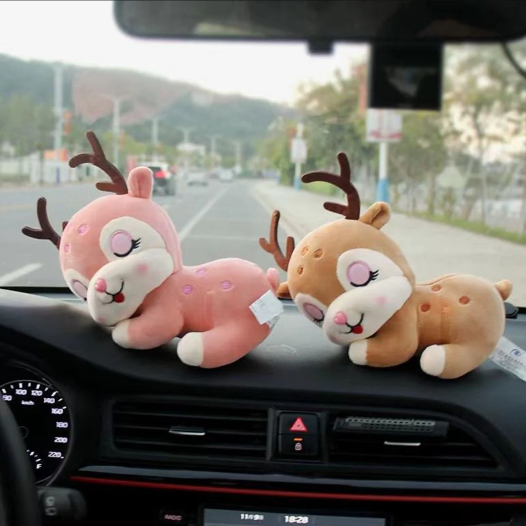 Sleeping Reindeer Plush Toy | 38cm Soft Stuffed Animal Cuddle Toy - Image 2