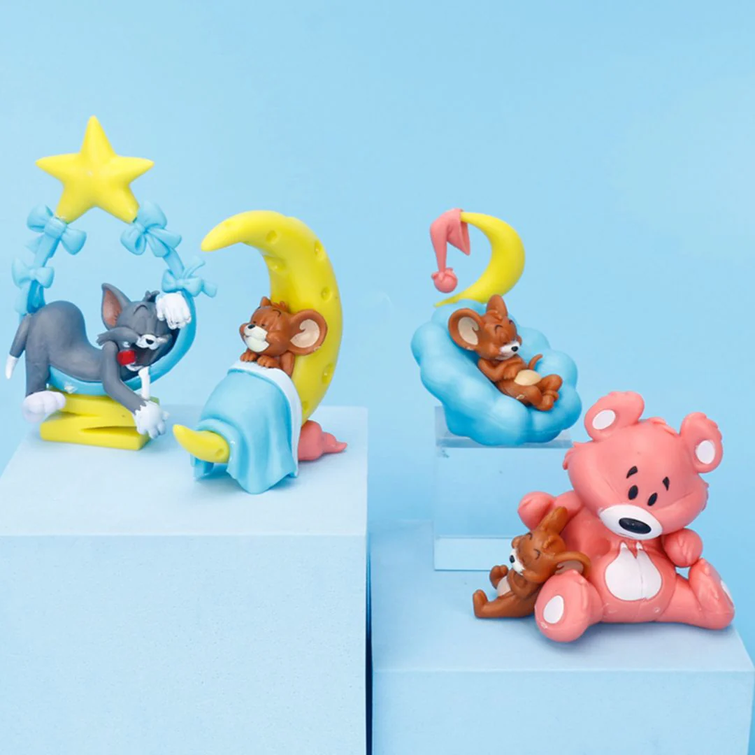 Sleepy Tom n Jerry Figurines | Cute Car Decor Gifts for Sleepy Heads - Image 3