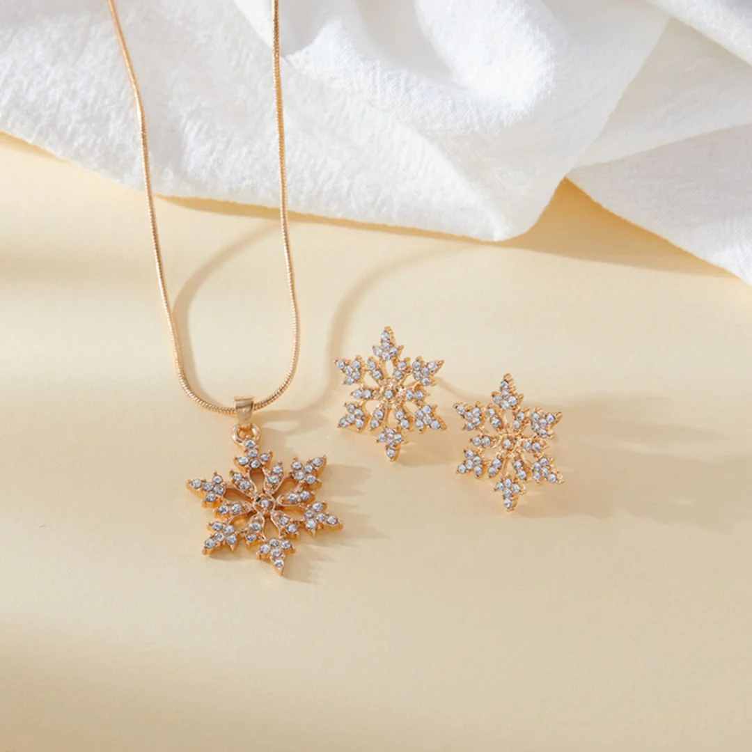 SnowFlake Design Jewellery - Pendant / Earrings - Sold Individually