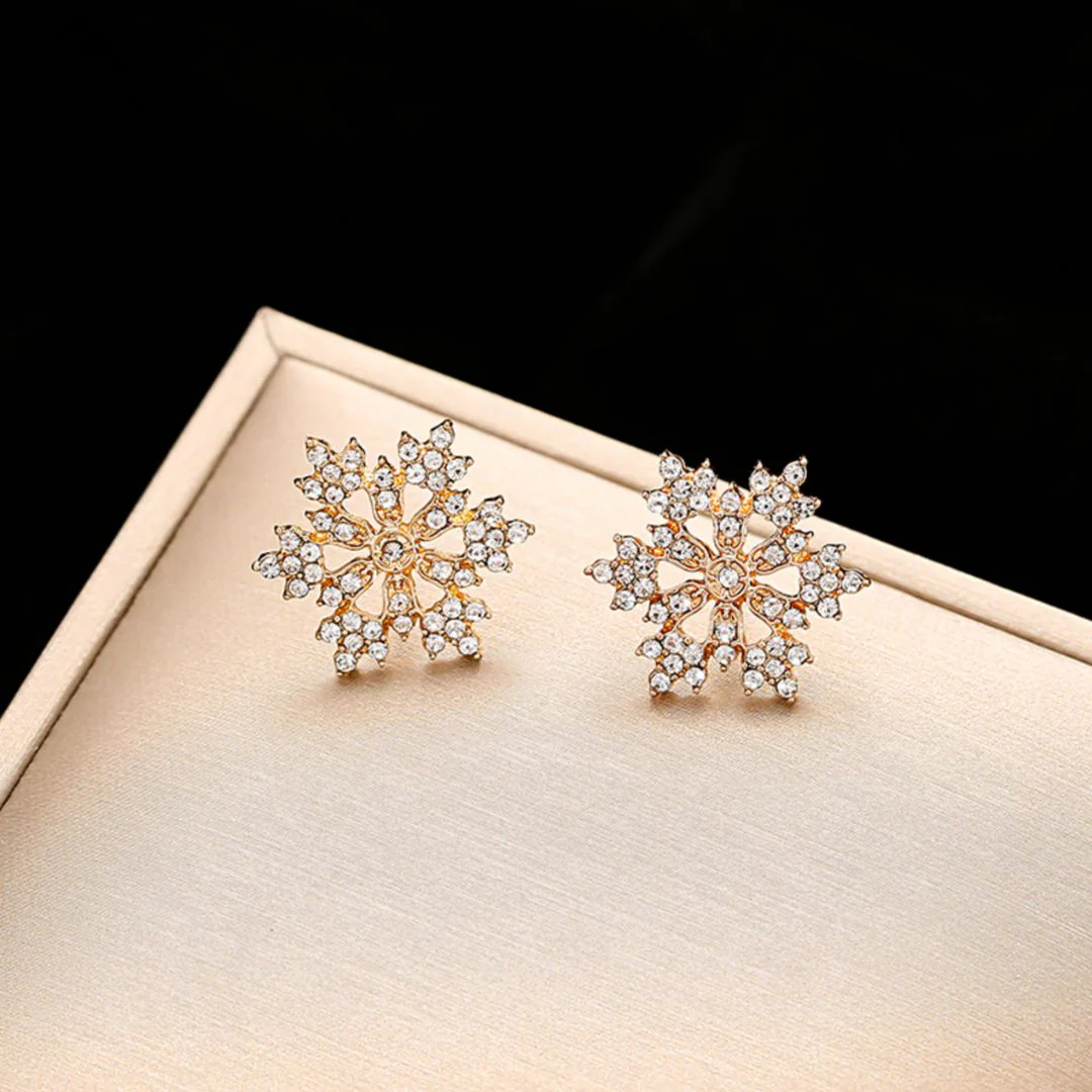 SnowFlake Design Jewellery - Pendant / Earrings - Sold Individually - Image 2