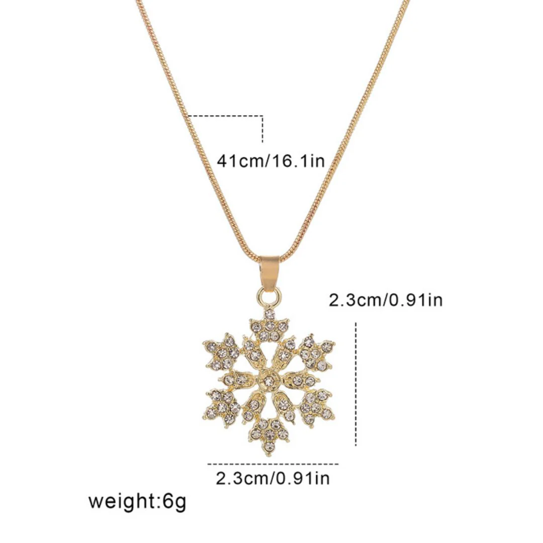SnowFlake Design Jewellery - Pendant / Earrings - Sold Individually - Image 6