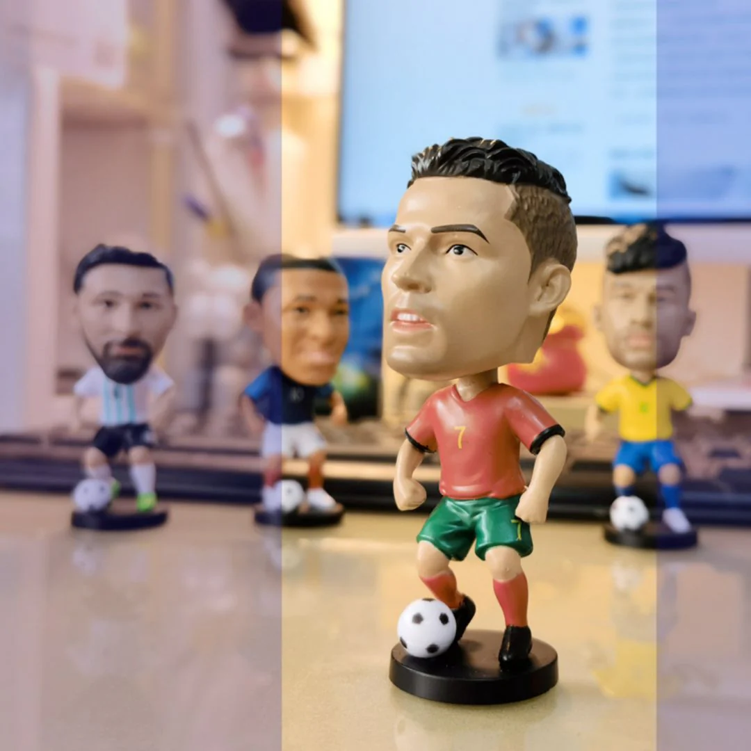 Soccer Player Bobblehead | 10 cm Bobblehead Collectibles for Football Fans - Image 3