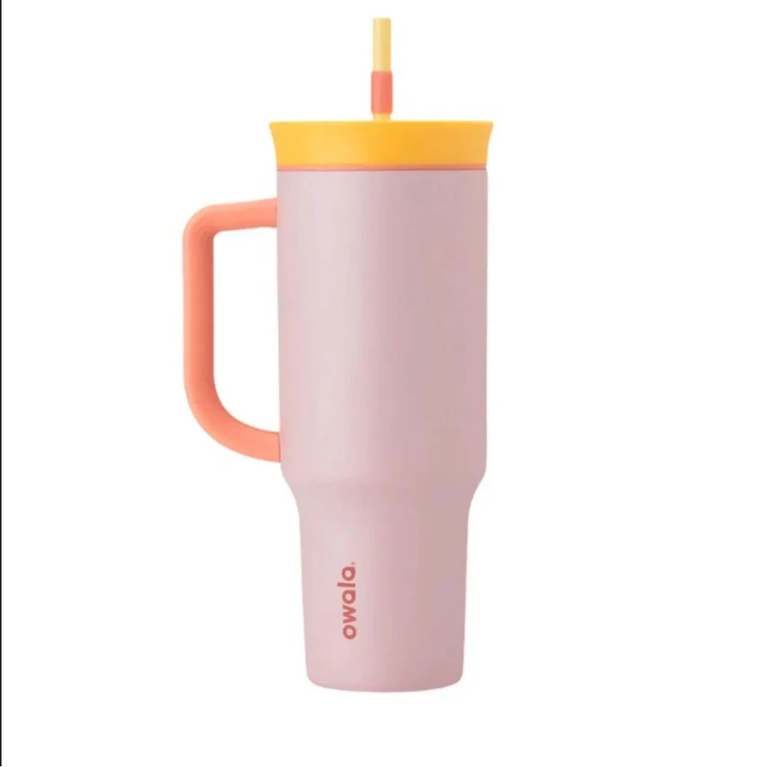 SoftGrip Handle Travel Tumbler With Straw - Image 3