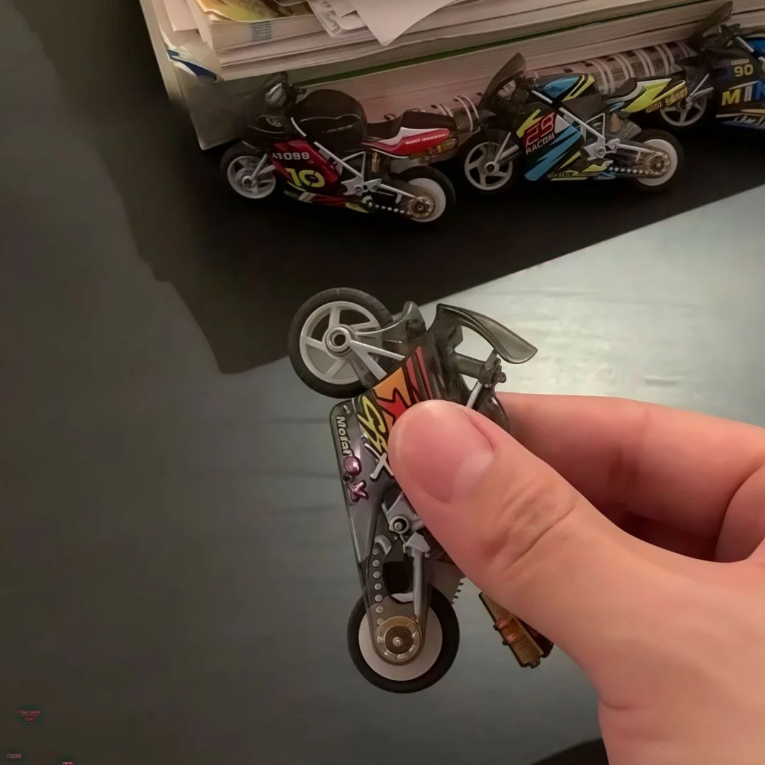 Mini Sparking Stunt Bike Toy – Pull Back, Pop Wheelies &amp; Ignite the Fun! - Image 5