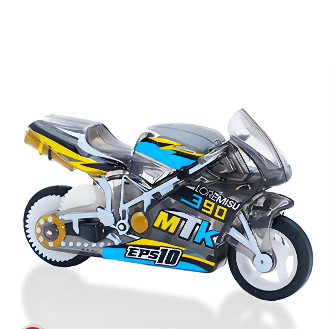 Mini Sparking Stunt Bike Toy – Pull Back, Pop Wheelies &amp; Ignite the Fun! - Image 7