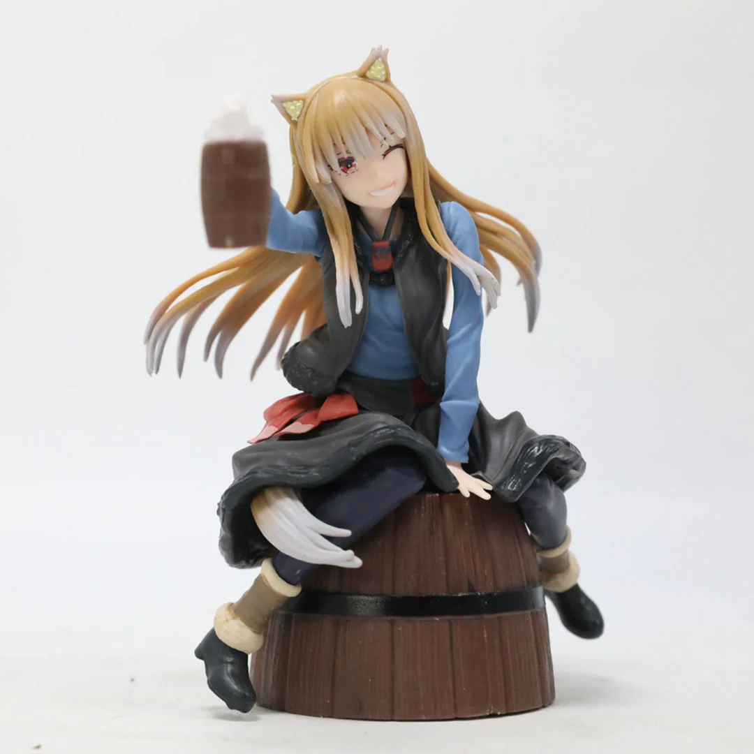 Spice and Wolf – Holo PVC Action Figure Sitting on Barrel (15cm) - Image 2