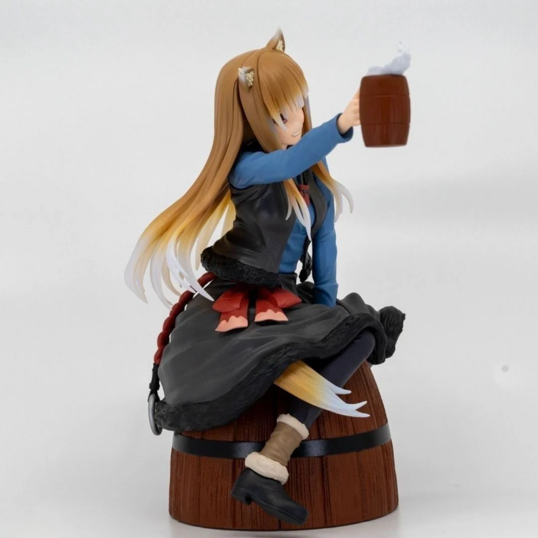 Spice and Wolf – Holo PVC Action Figure Sitting on Barrel (15cm) - Image 4