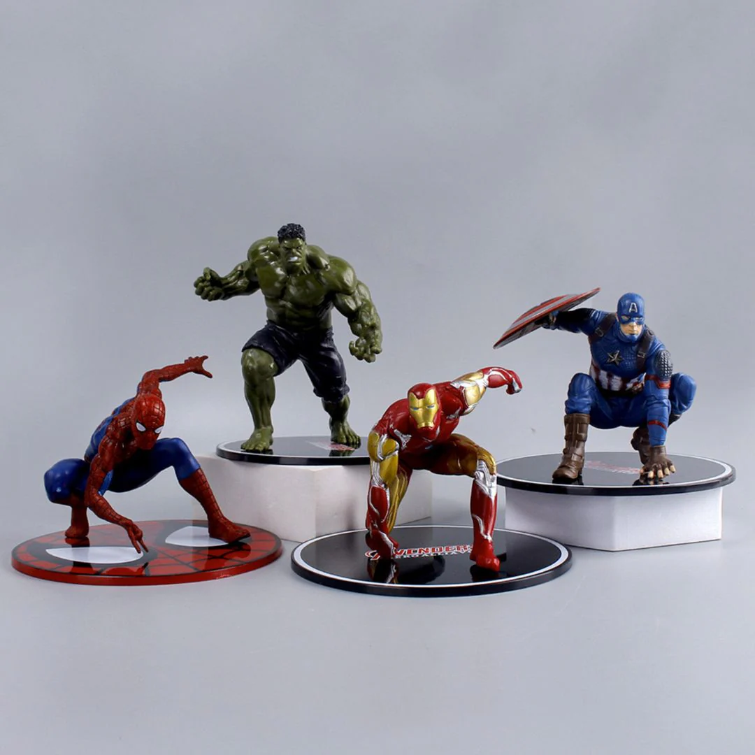 Spider-Man Classic Landing Action Figure – Hero Pose PVC Statue