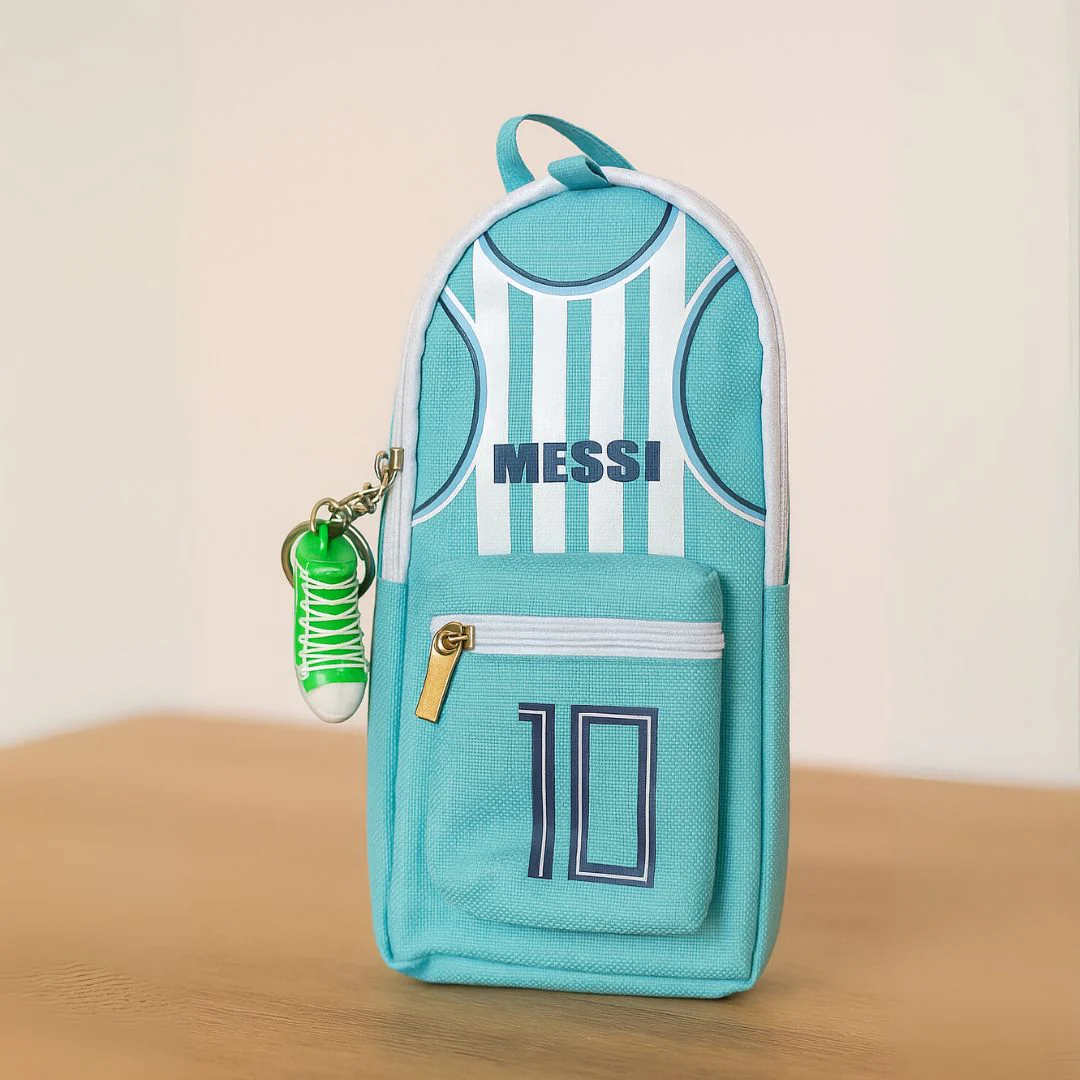Sportsmen Theme Canvas Pouches – Jersey-Inspired Pouch with Shoe Charm - Image 3
