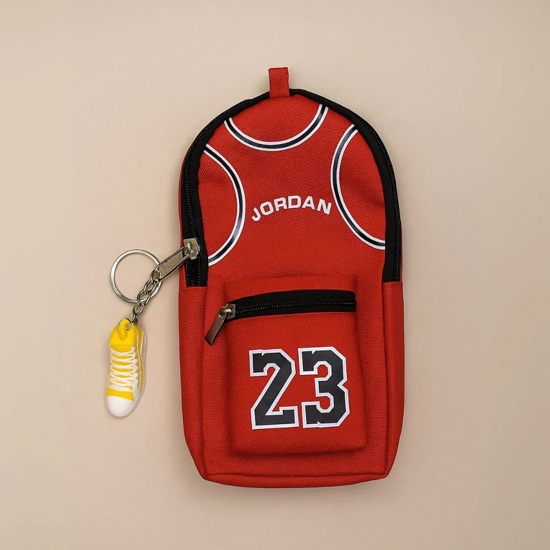 Sportsmen Theme Canvas Pouches – Jersey-Inspired Pouch with Shoe Charm - Image 4