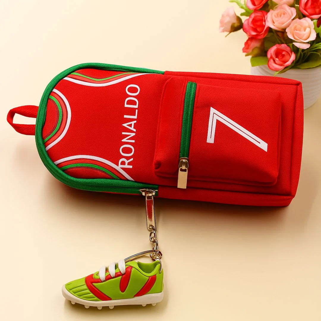Sportsmen Theme Canvas Pouches – Jersey-Inspired Pouch with Shoe Charm - Image 6