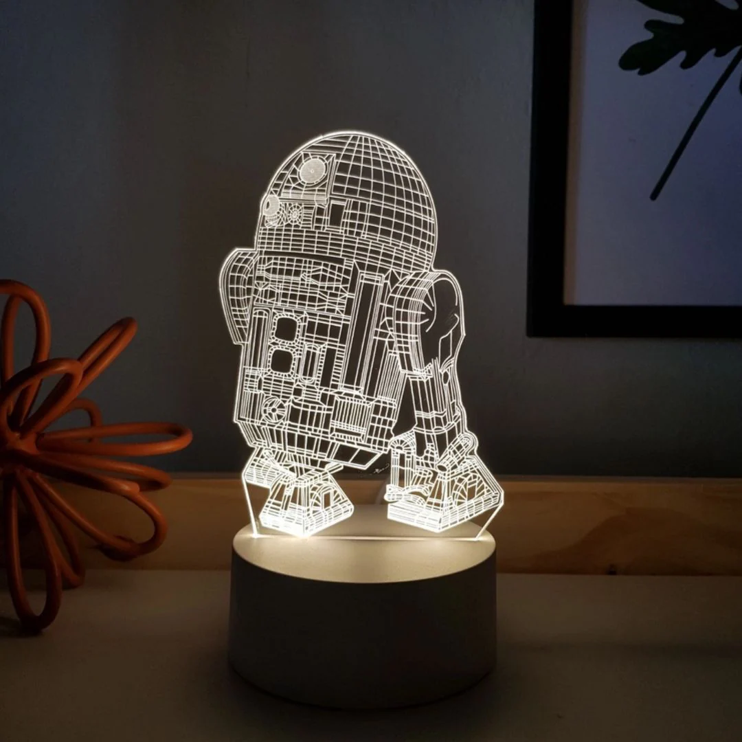Star Wars Acrylic Lamp | 3D Illusion Lamp for Ultimate Sci-Fi Vibes