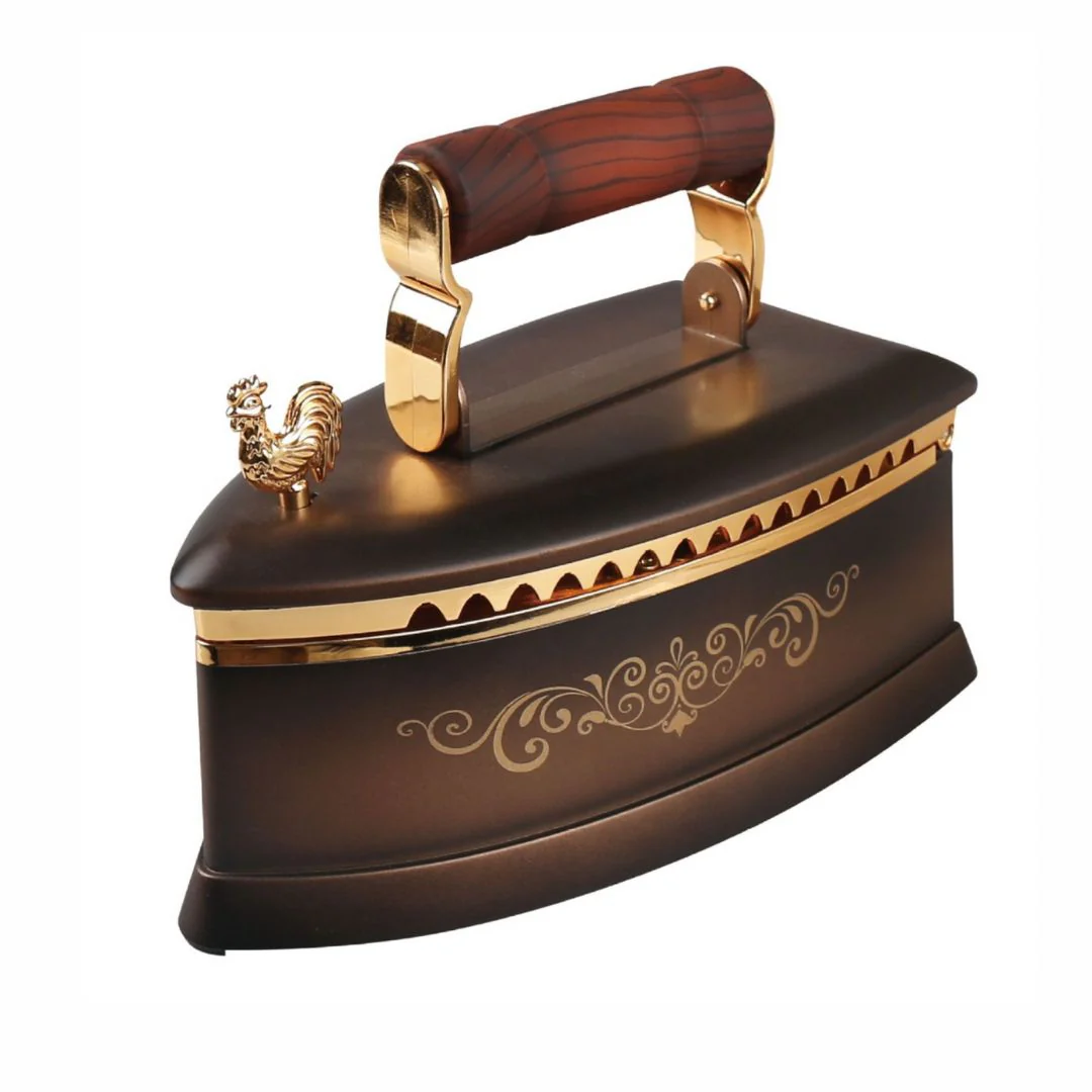 Vintage Steam Iron Music Box with Rotating Ballerina n LED Lights - Image 5