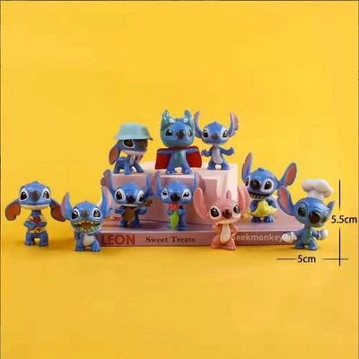 Stitch Figurines - Stitch Cake Topper Set of 10 - Image 4
