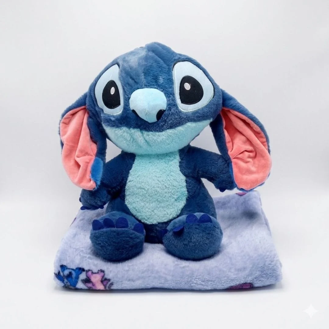 Stitch Plush Toy Blanket | Soft Toy With Hidden Blanket - Image 4