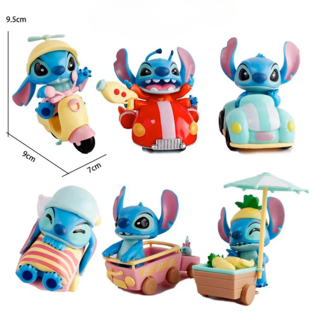 Stitch Riding Adventure PVC Figure – Cute Alien on Vehicle Series - Image 3