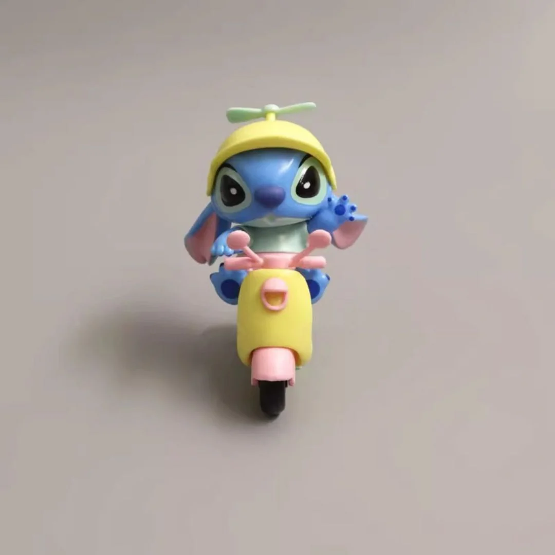 Stitch Riding Adventure PVC Figure – Cute Alien on Vehicle Series - Image 5