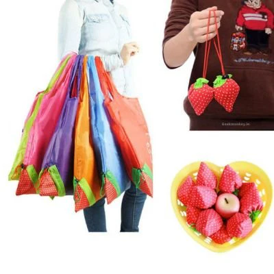 Strawberry Bags - Nylon Grocery Tote (Multi-color) - Image 3