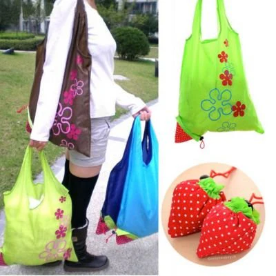 Strawberry Bags - Nylon Grocery Tote (Multi-color) - Image 4
