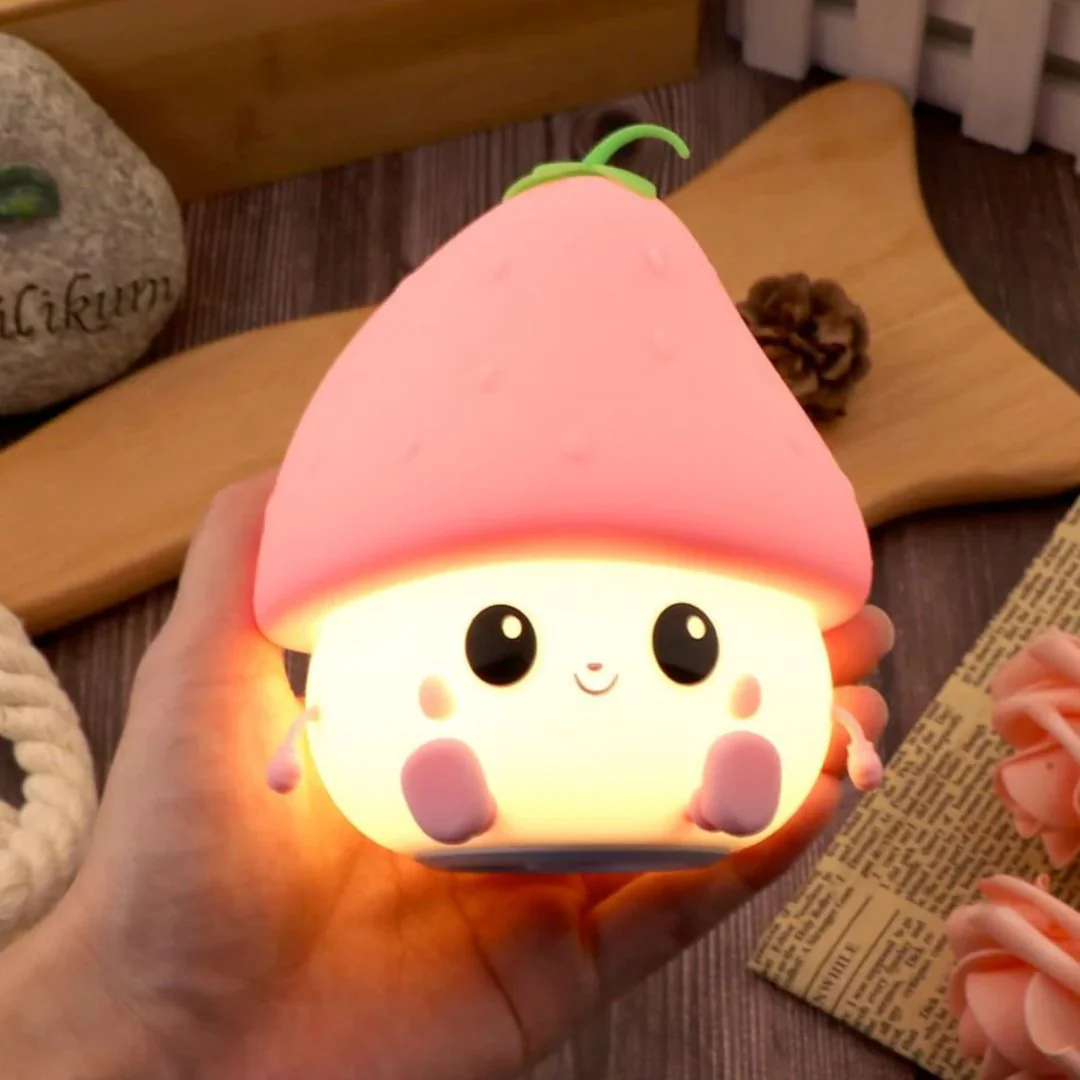 Adorable Strawberry Night Light | Lamps for Kids - Image 2