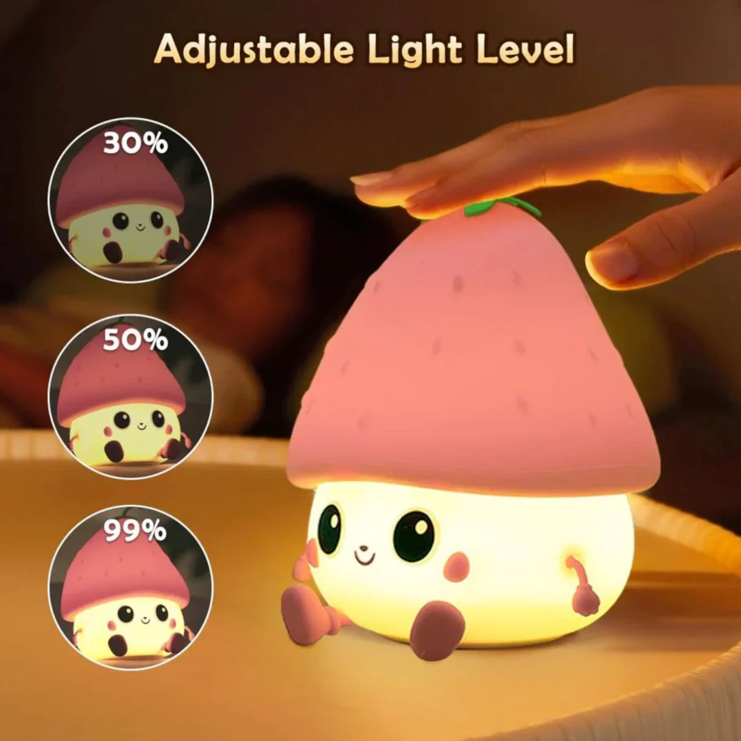 Adorable Strawberry Night Light | Lamps for Kids - Image 3