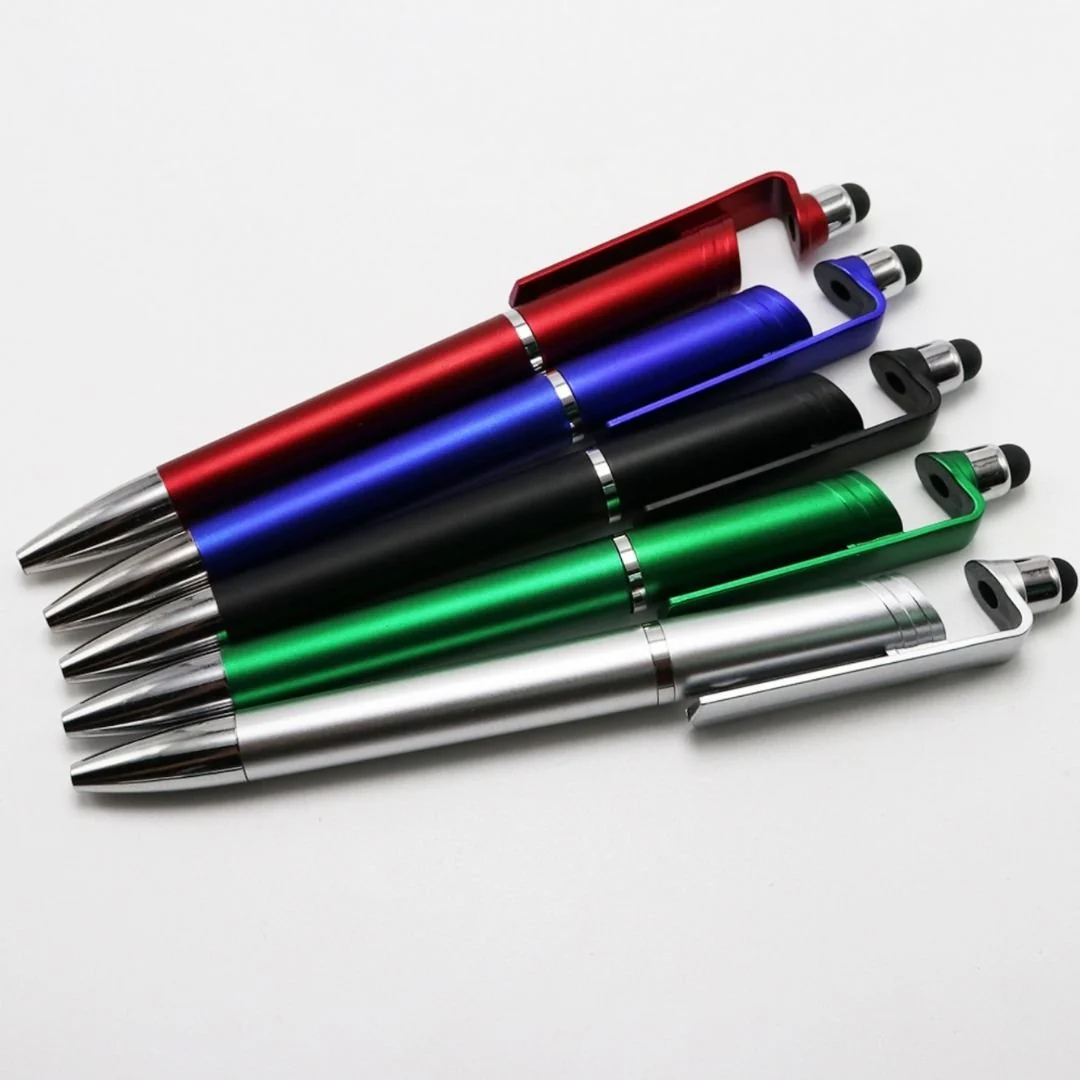 Multipurpose Stylus Pen With Phone Stand [3 in 1 Functions] - Set of 3 Pens - Image 2