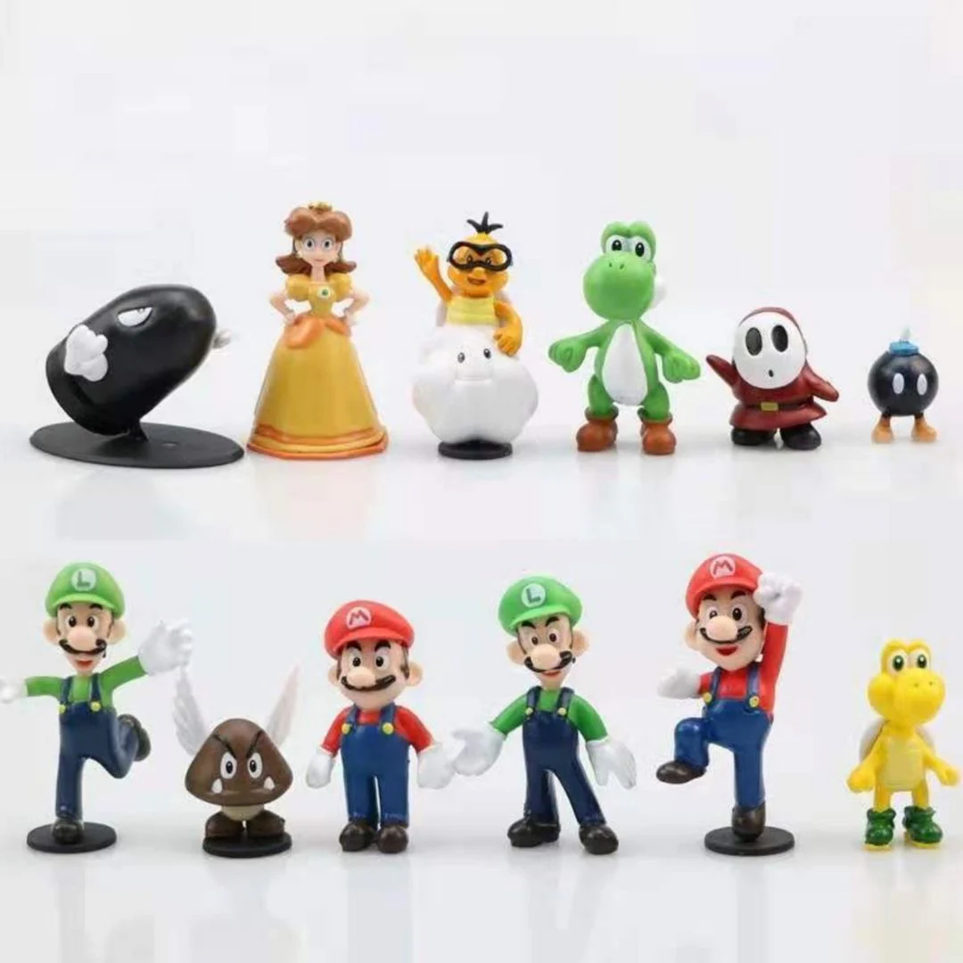 Super Mario Bros Figurine Set | My Favorite Plumber Set of 18 Figurines - Image 4
