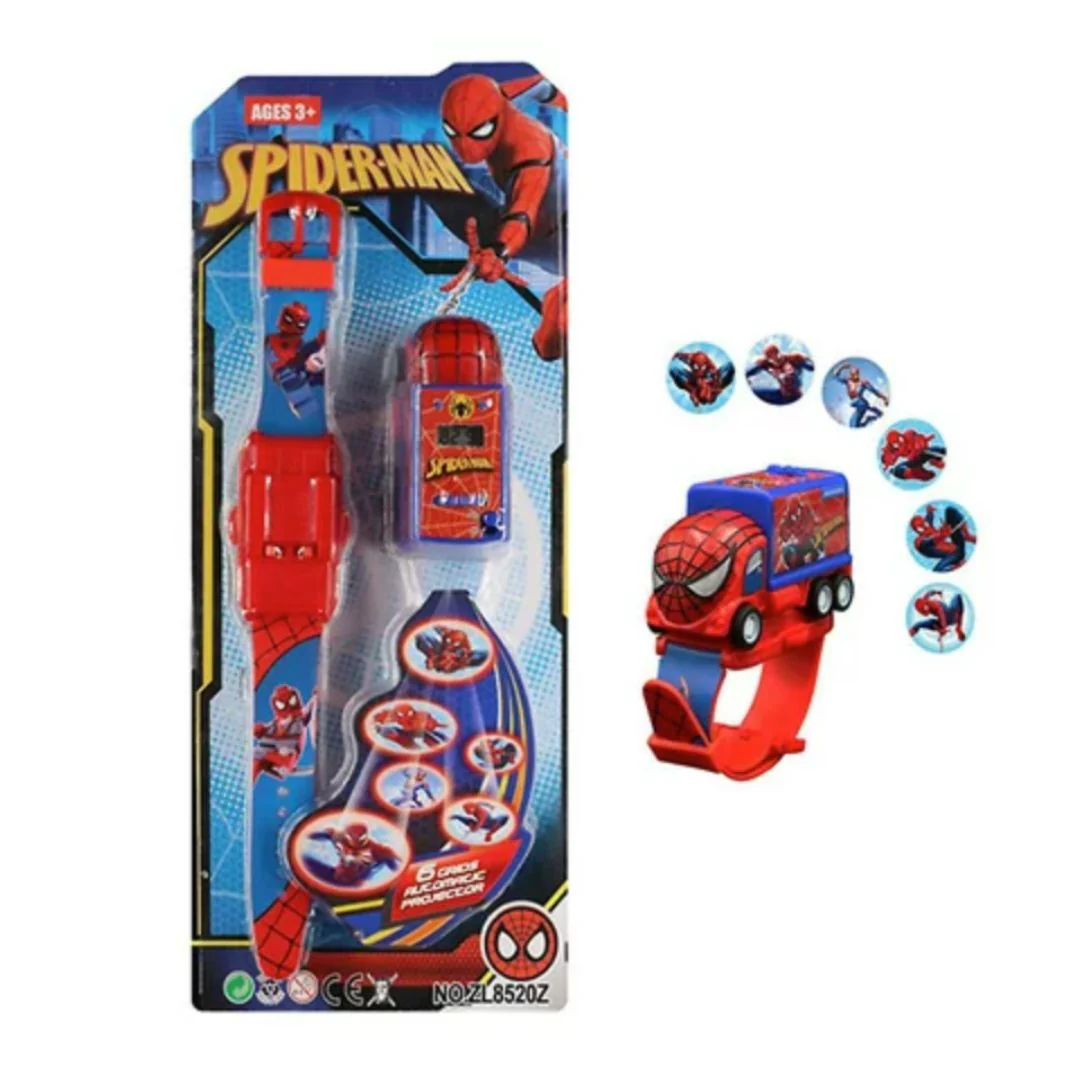 SuperHero Projector for Kids | Kids Watch with Pull Back Truck and 6 Images Projector - Image 5