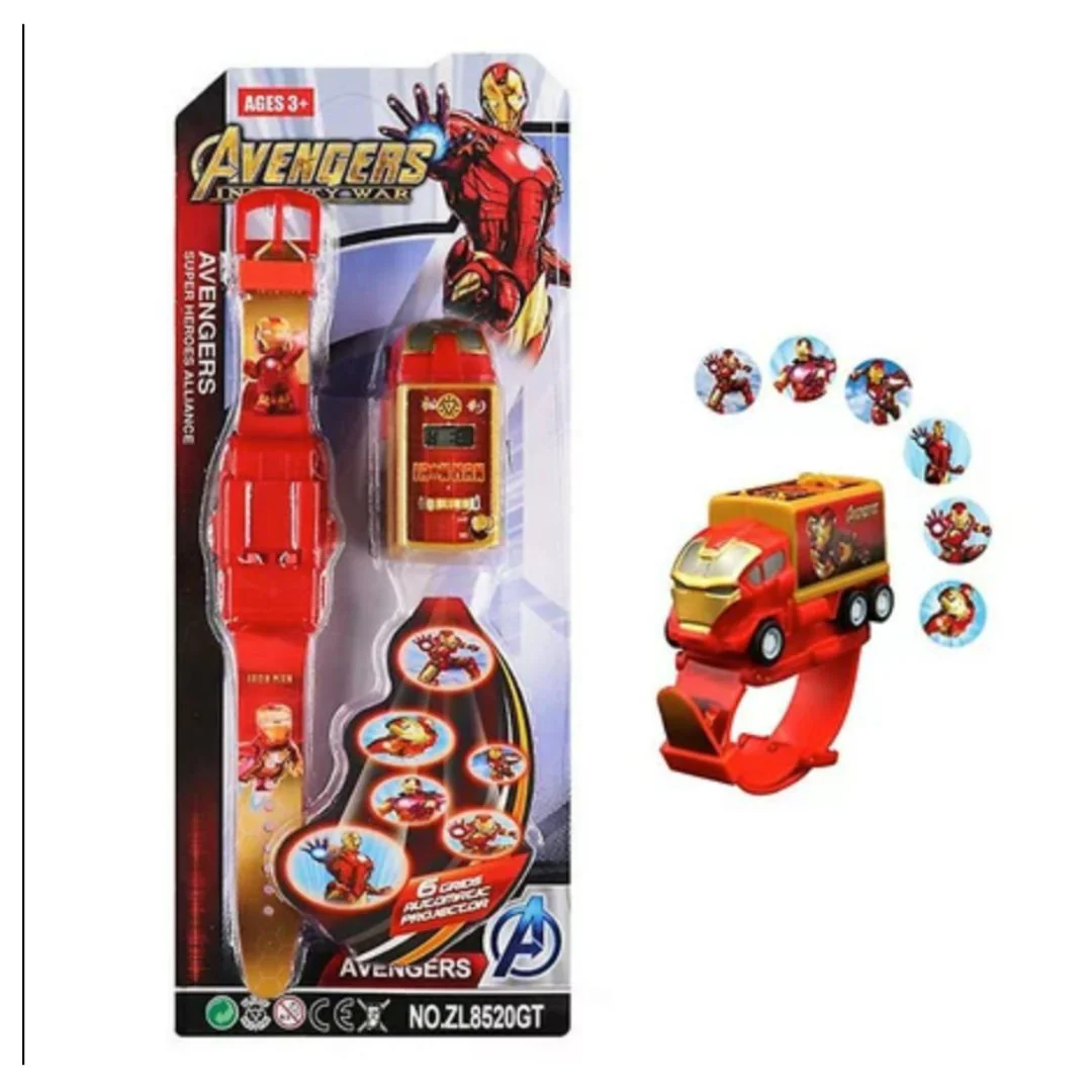 SuperHero Projector for Kids | Kids Watch with Pull Back Truck and 6 Images Projector - Image 6