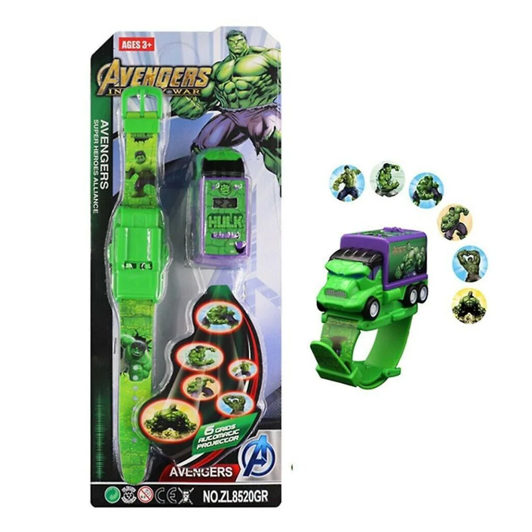 SuperHero Projector for Kids | Kids Watch with Pull Back Truck and 6 Images Projector - Image 7