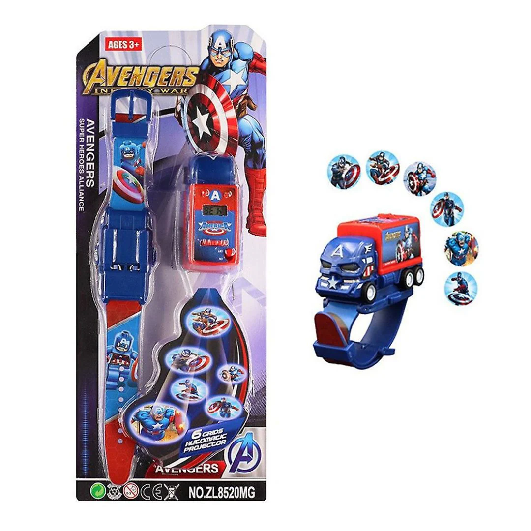 SuperHero Projector for Kids | Kids Watch with Pull Back Truck and 6 Images Projector - Image 8