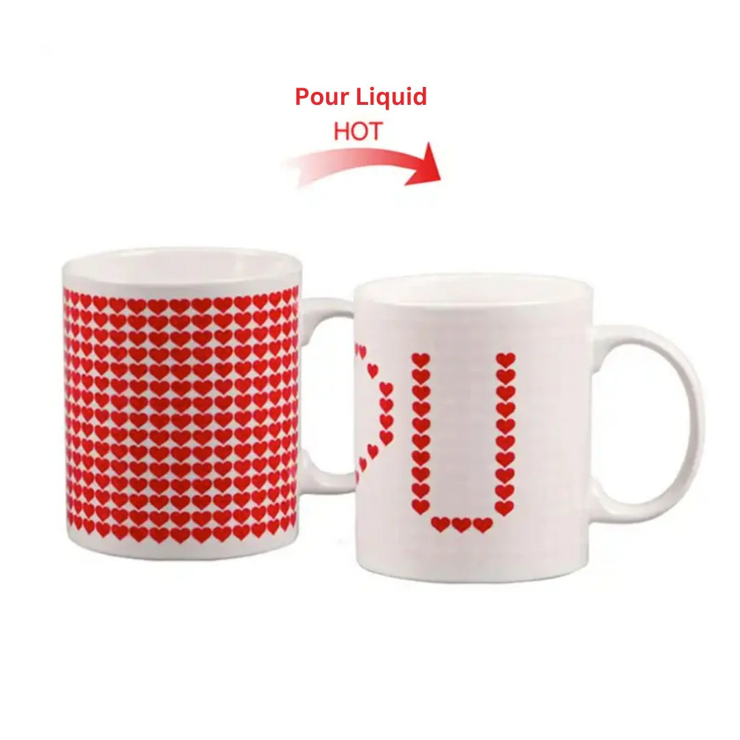 Surprise Love Mug | Heat Sensitive Color Changing I Love U Mug - Image 4