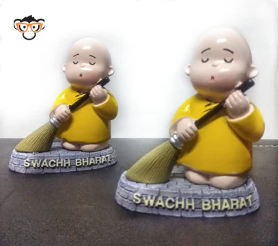 Swachh Bharat -Monk Statue - Image 3