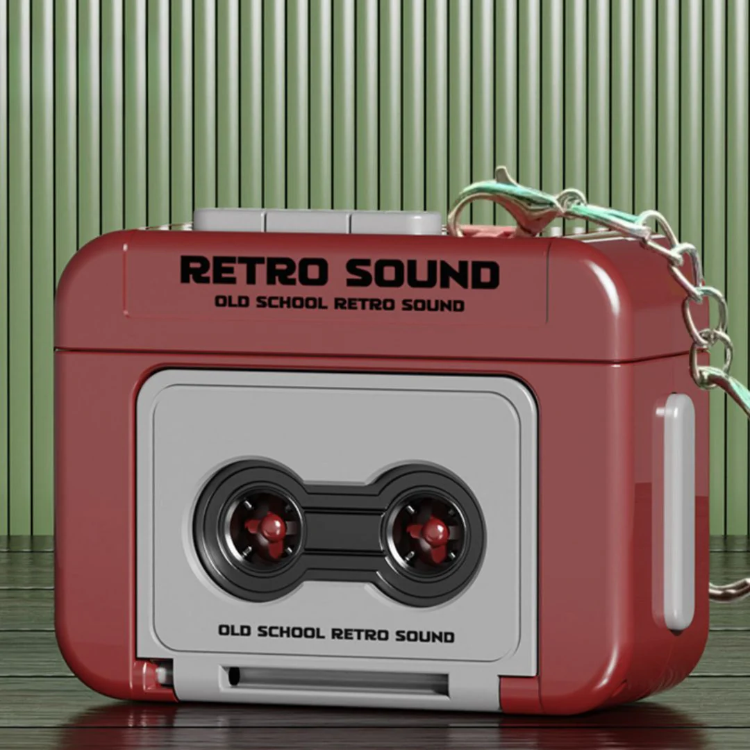 Retro Tape Recorder 3D Keychain with Sound | Mini Cassette Player Bag Charm - Image 6