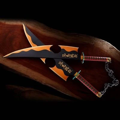 Tengen Uzui Katana Replica [Demon Slayer: Kimetsu no Yaiba] - Set of 2 - Image 3
