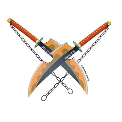 Tengen Uzui Katana Replica [Demon Slayer: Kimetsu no Yaiba] - Set of 2 - Image 5
