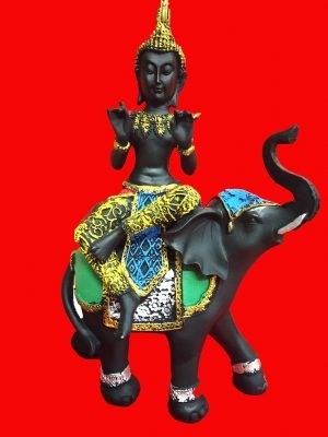 Thai Style Samadhi Buddha on Elephant Statue - Image 4