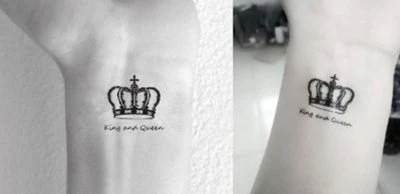 The Crowns we Carry - King &amp; Queen - Temporary Tattoo - Image 3