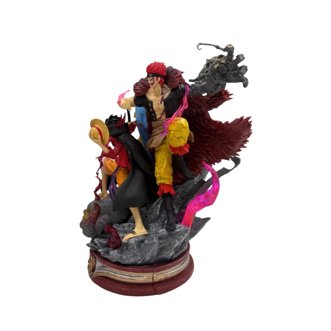 “Three Captains” Collectible Statue (33cm) — Luffy, Law & Kid Wano Country Arc Figure - Image 3