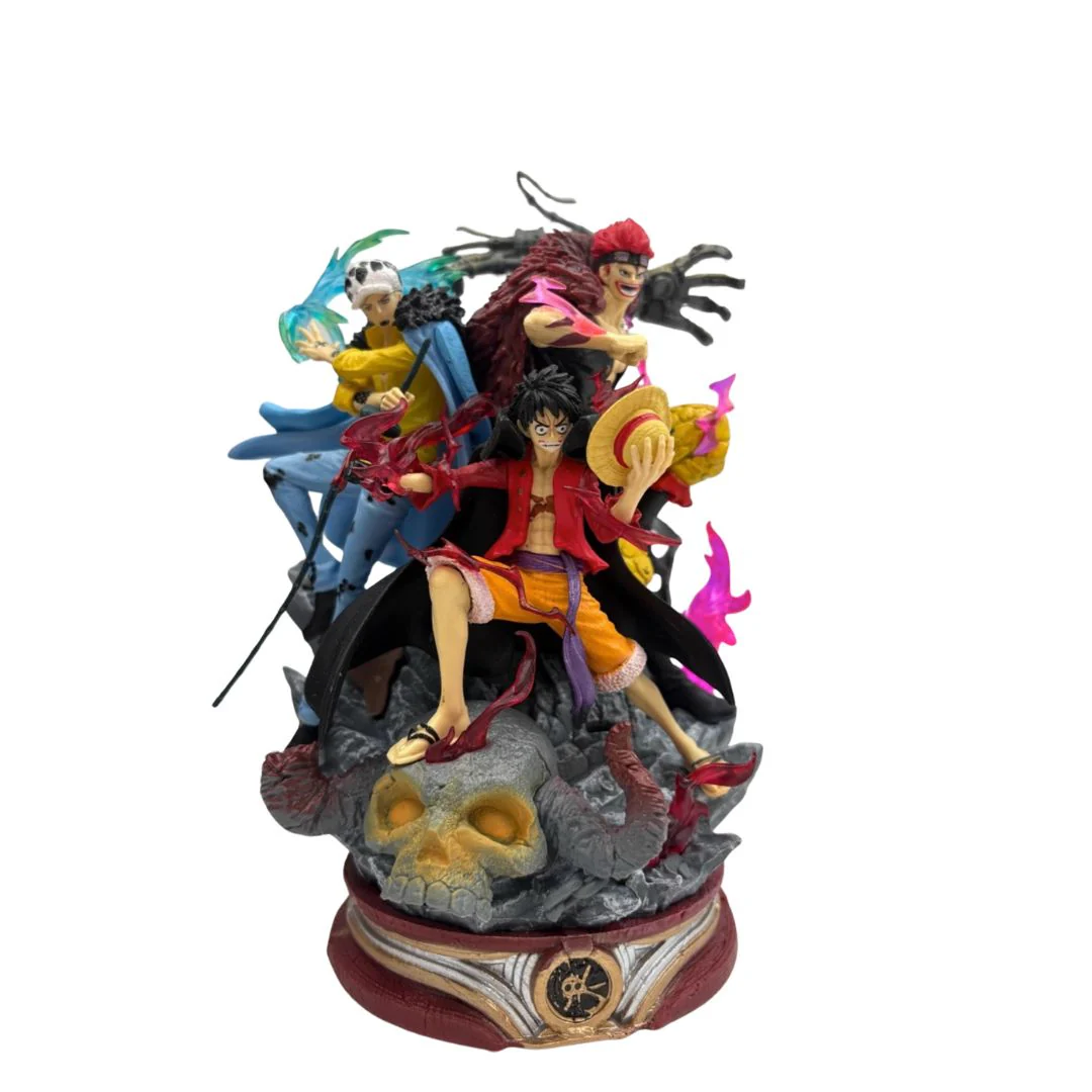 “Three Captains” Collectible Statue (33cm) — Luffy, Law & Kid Wano Country Arc Figure - Image 4