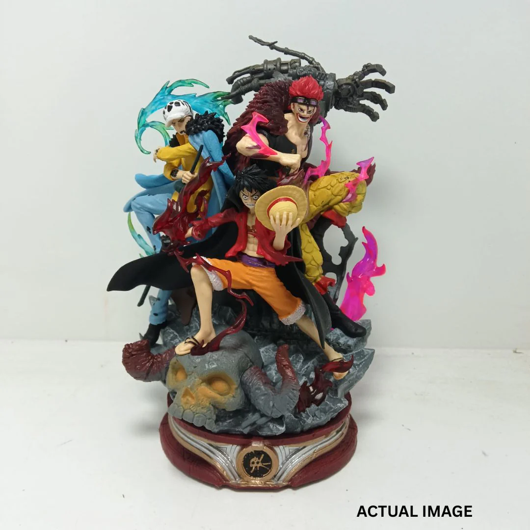 “Three Captains” Collectible Statue (33cm) — Luffy, Law & Kid Wano Country Arc Figure - Image 5