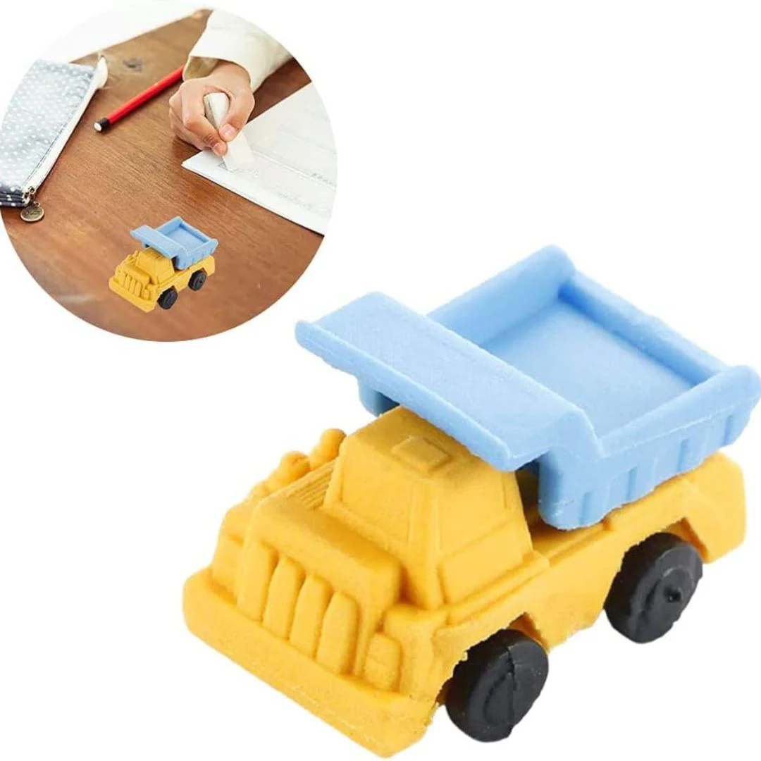 Tiny Vehicle Erasers Set for Back to School Gifts, and Party Favors (Random Shapes and Color) - Image 7