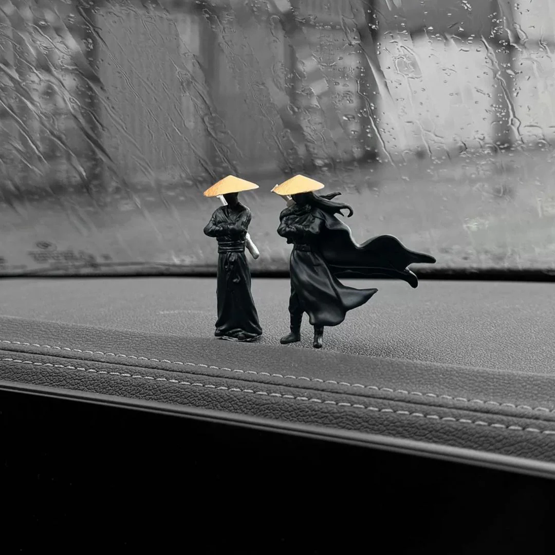 Tiny Warrior Car Decor | Mini Figurines for a Touch of Elegance