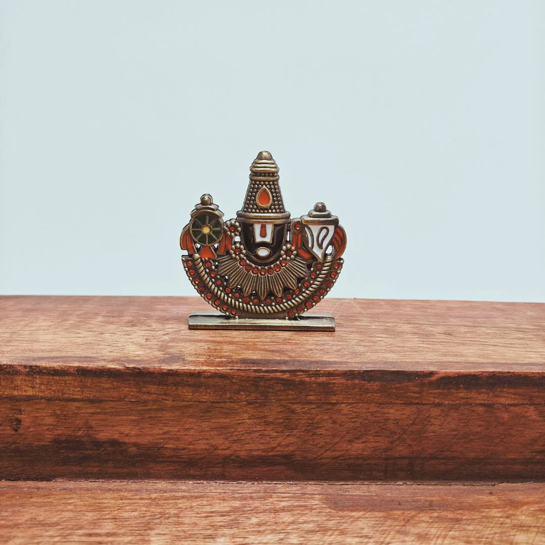 Divine Darshan – Tirupati Balaji Metal Idol - Image 2